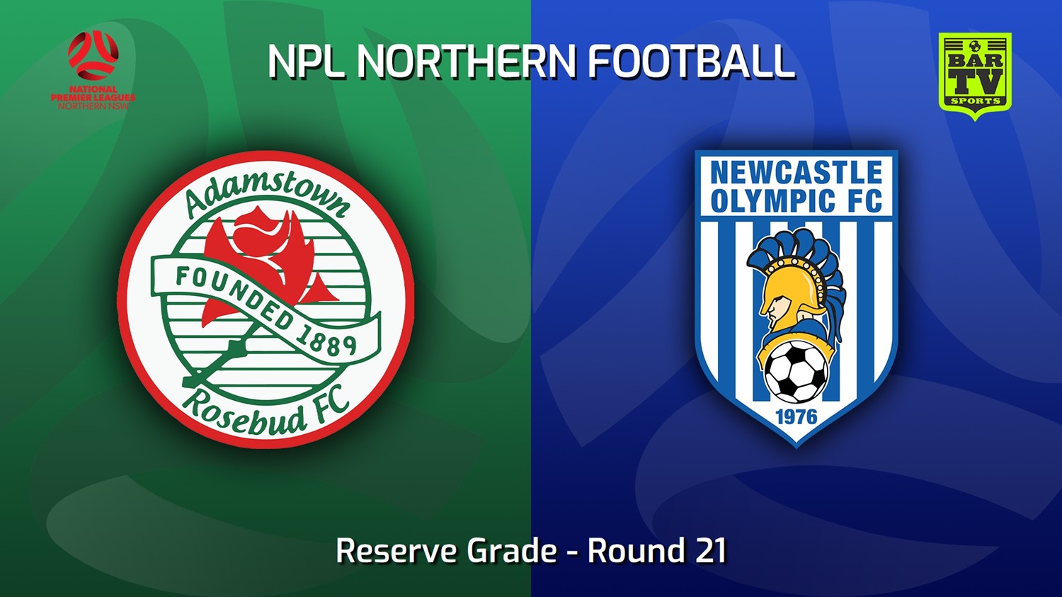 MINI GAME: NNSW NPLM Res Round 21 - Adamstown Rosebud FC Res v Newcastle Olympic Res Slate Image
