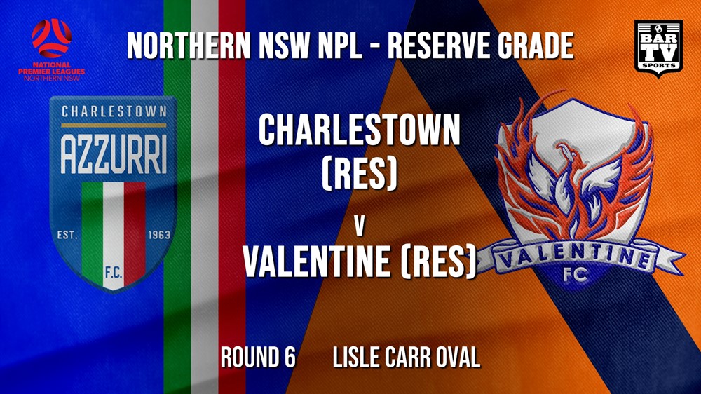 NPL NNSW RES Round 6 - Charlestown Azzurri FC (Res) v Valentine Phoenix FC (Res) Slate Image