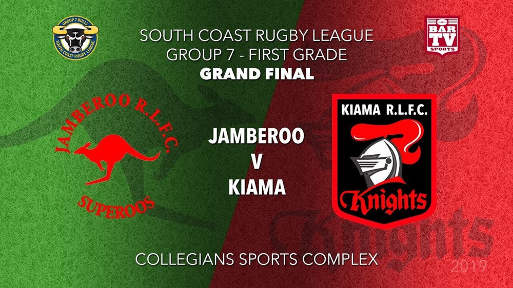  Group 7 South Coast Rugby League Grand Final - 1st Grade - Jamberoo v  Kiama Knights Slate Image