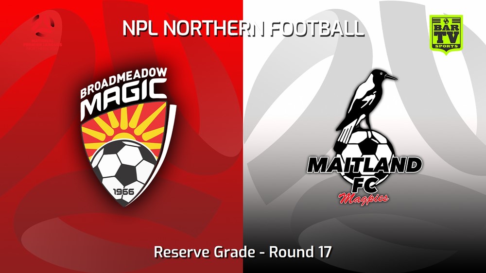 230702-NNSW NPLM Res Round 17 - Broadmeadow Magic Res v Maitland FC Res Minigame Slate Image