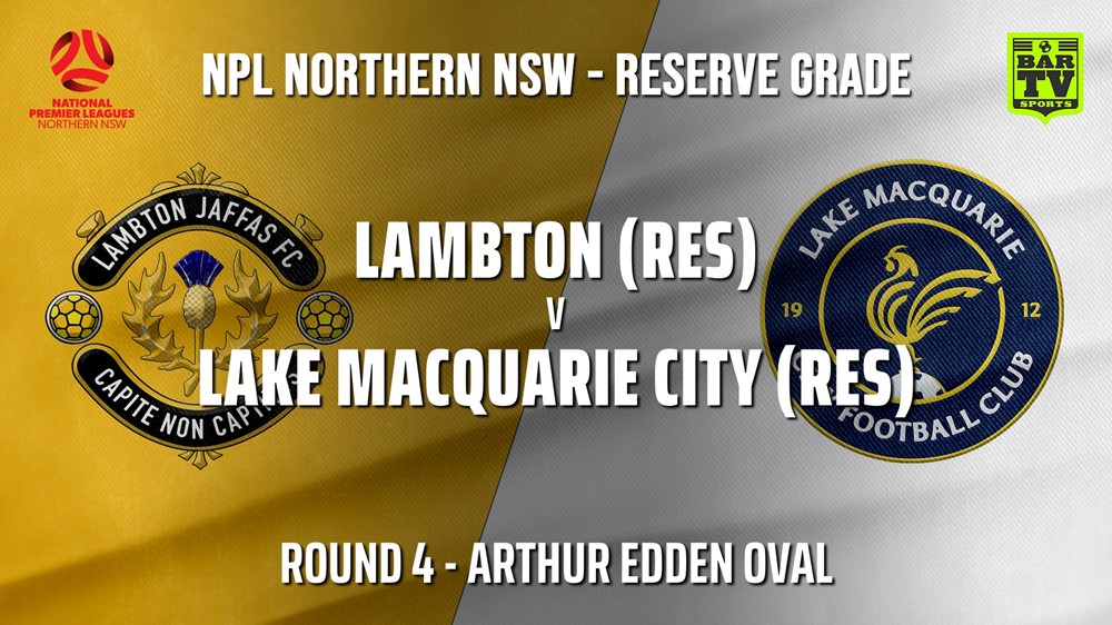 NPL NNSW RES Round 4 - Lambton Jaffas FC v Lake Macquarie City FC Slate Image