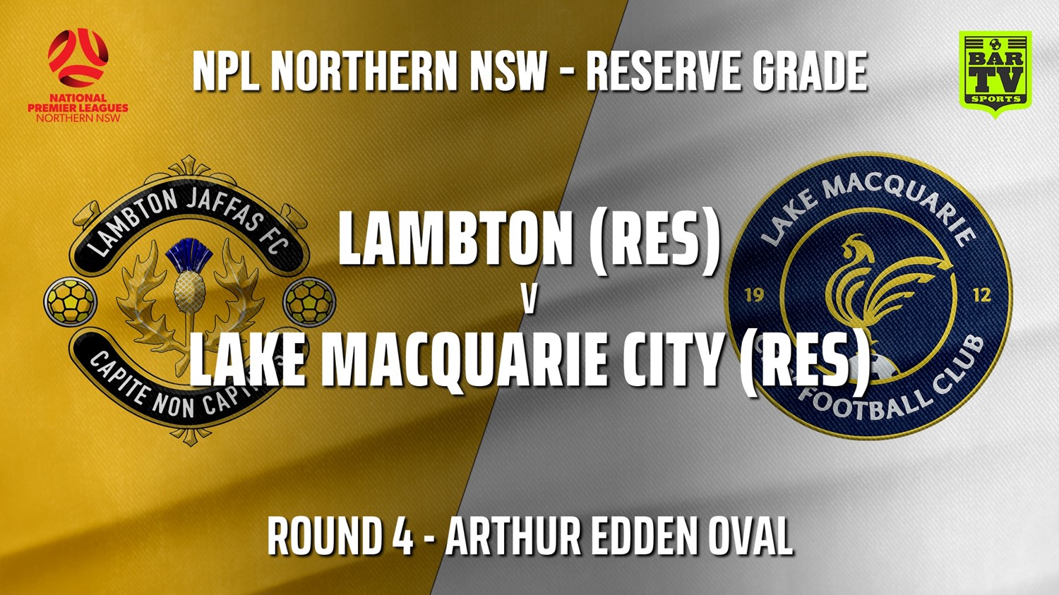 NPL NNSW RES Round 4 - Lambton Jaffas FC v Lake Macquarie City FC Minigame Slate Image