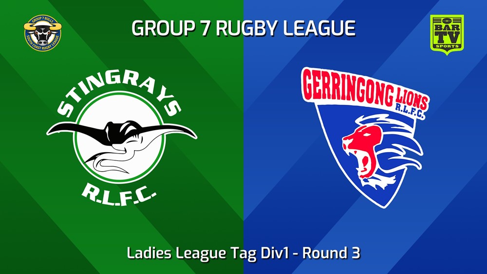 240420-video-South Coast Round 3 - Ladies League Tag Div1 - Stingrays of Shellharbour v Gerringong Lions Minigame Slate Image