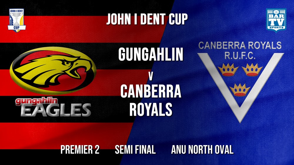 John I Dent Semi Final - Premier 2 - Gungahlin Eagles v Canberra Royals Slate Image