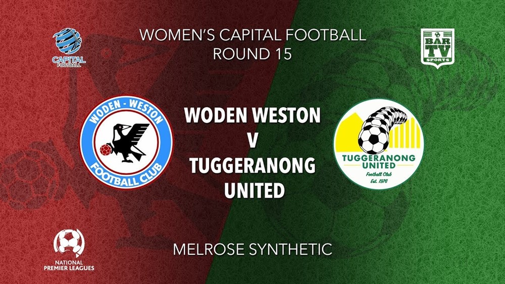 NPL Women - Capital Round 15 - Woden-Weston FC (women) v Tuggeranong United FC (women) Slate Image