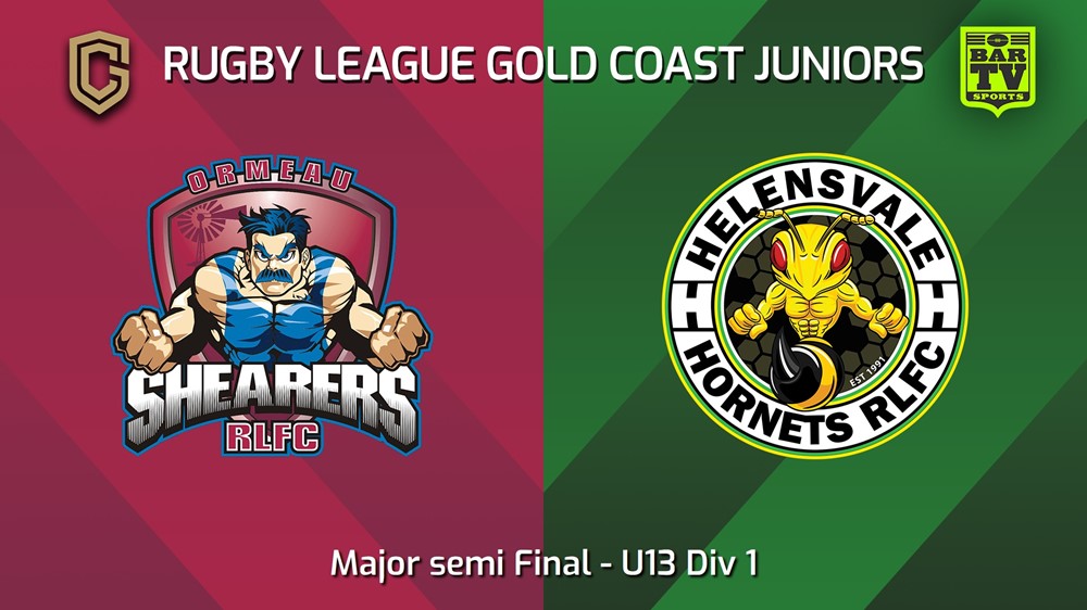 250830-video-Rugby League Gold Coast Juniors Major semi Final - U13 Div 1 - Ormeau Shearers v Helensvale Hornets Slate Image