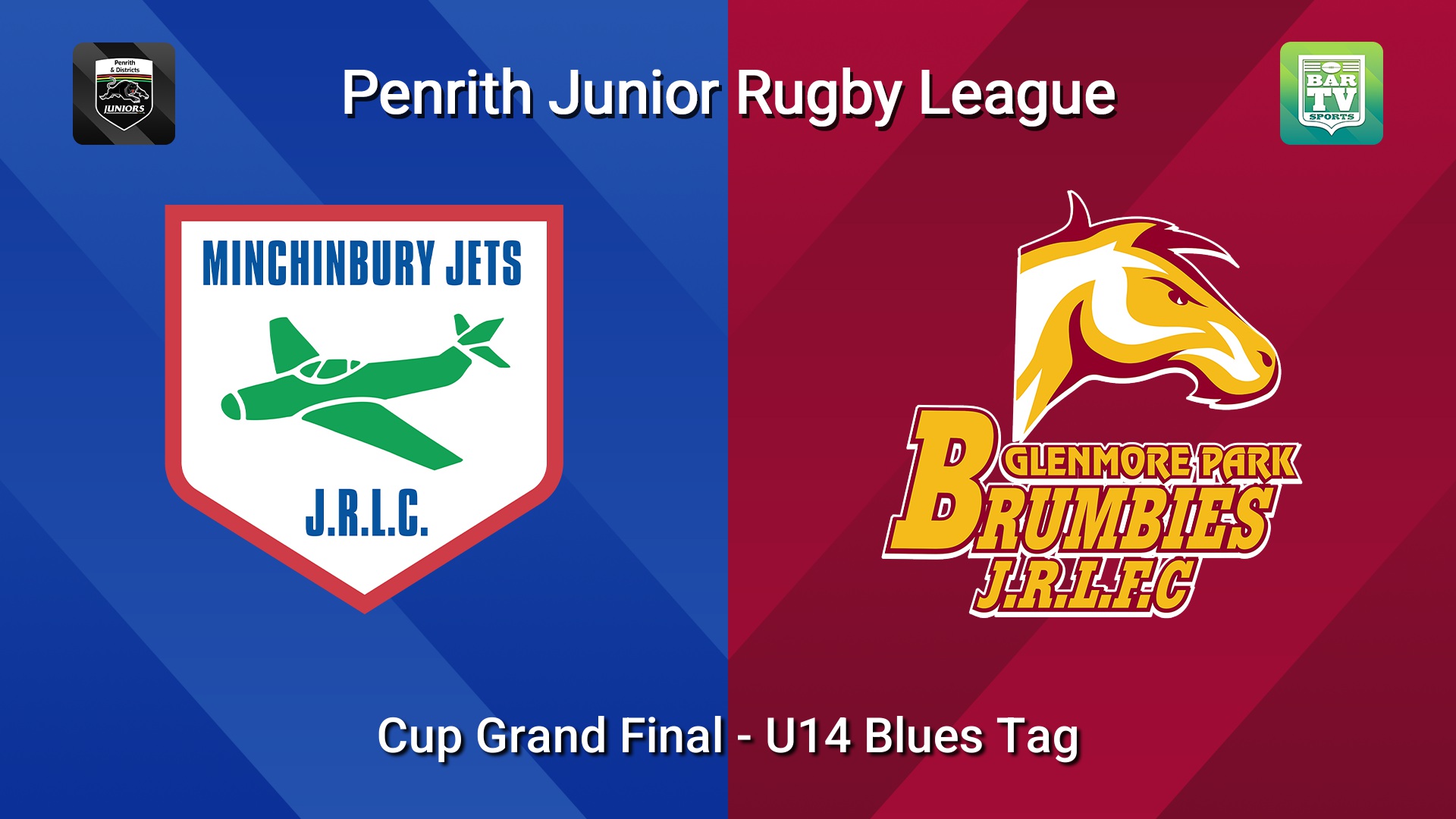 260830-video-Penrith & District Junior Rugby League Cup Grand Final - U14 Blues Tag - Minchinbury v Glenmore Park Slate Image