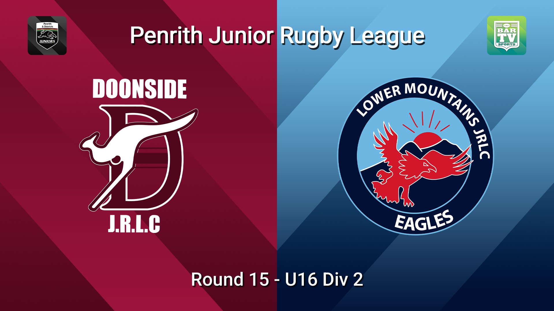 260808-video-Penrith & District Junior Rugby League Round 15 - U16 Div 2 - Doonside v Lower Mountains Slate Image