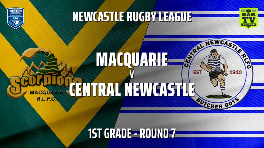 210509-Newcastle Rugby League Round 7 - 1st Grade - Macquarie Scorpions v Central Newcastle Slate Image