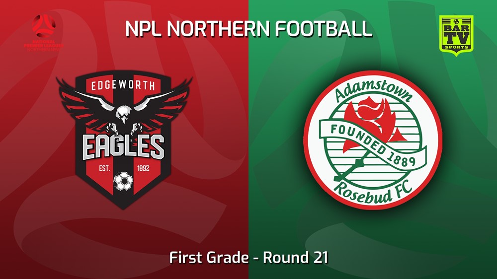 230806-NNSW NPLM Round 21 - Edgeworth Eagles FC v Adamstown Rosebud FC Slate Image