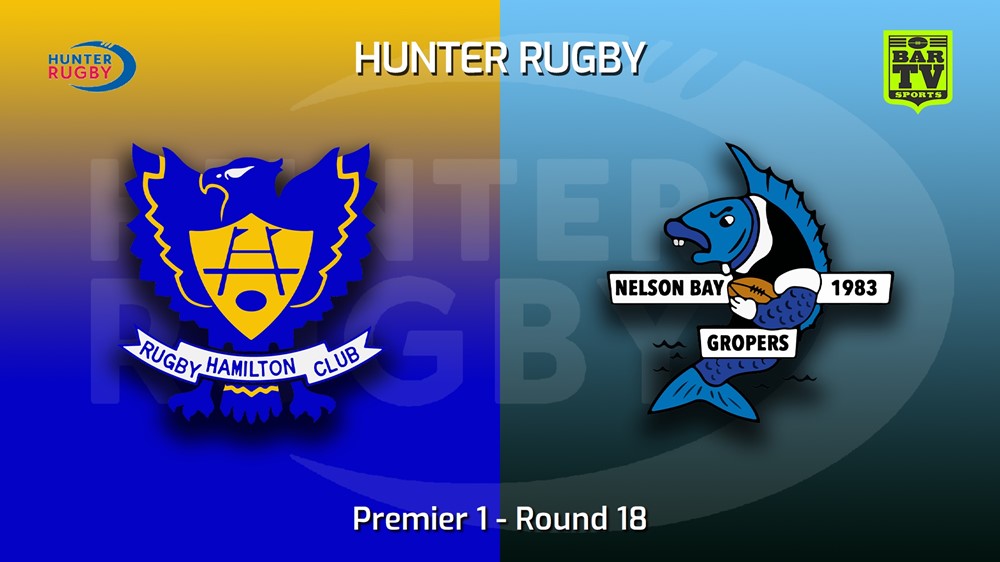220827-Hunter Rugby Round 18 - Premier 1 - Hamilton Hawks v Nelson Bay Gropers Slate Image