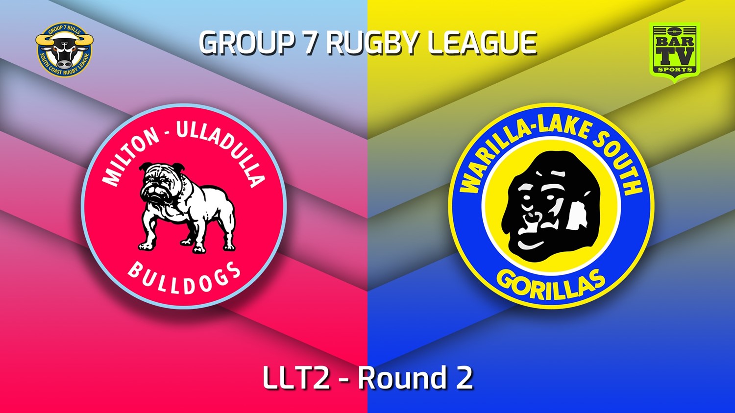 220424-South Coast Round 2 - LLT2 - Milton-Ulladulla Bulldogs v Warilla-Lake South Gorillas Slate Image