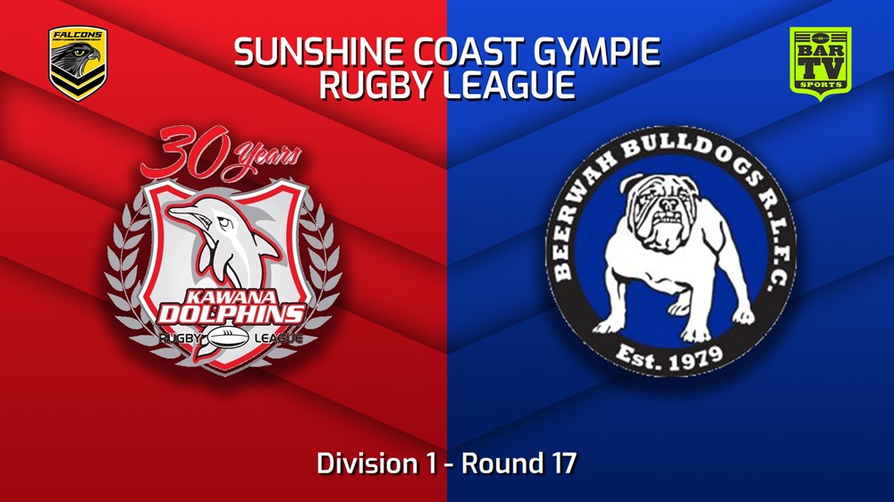 220813-Sunshine Coast RL Round 17 - Division 1 - Kawana Dolphins v Beerwah Bulldogs Slate Image