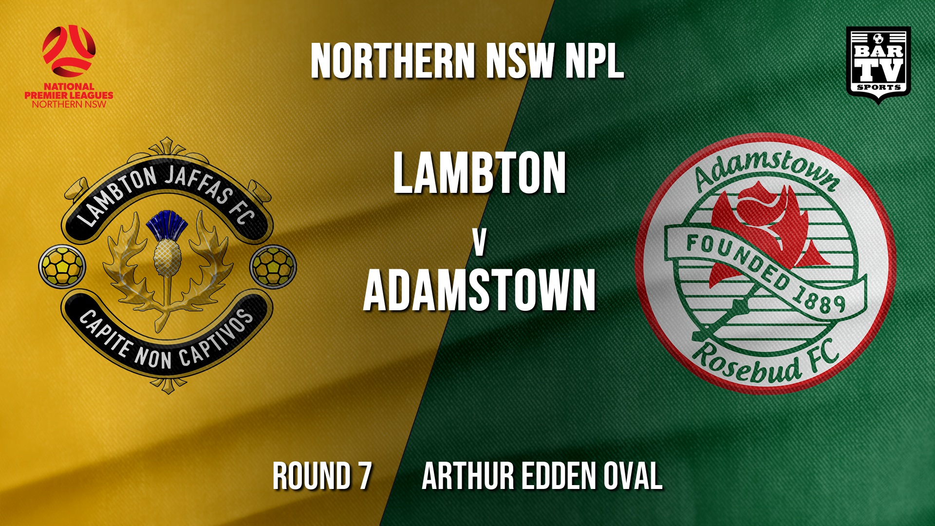 NPL - NNSW Round 7 - Lambton Jaffas FC v Adamstown Rosebud FC Slate Image