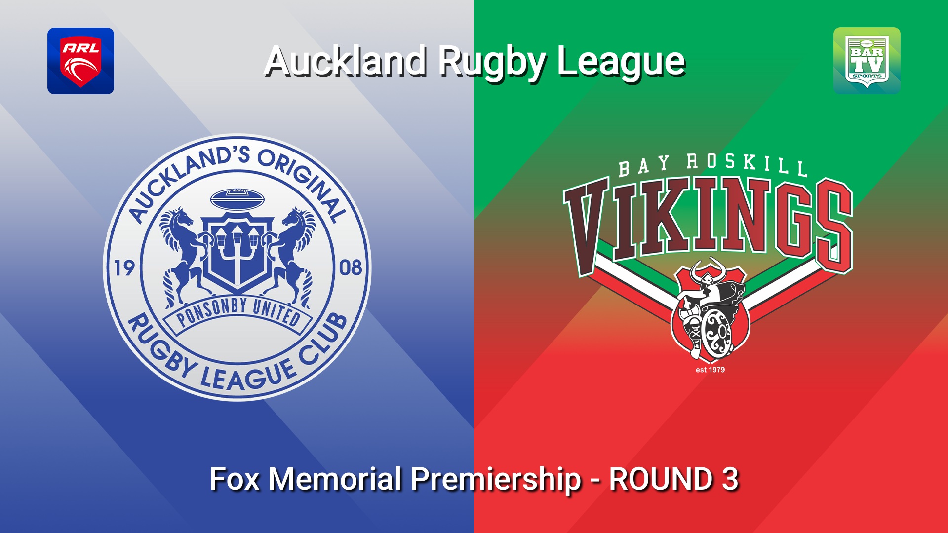 260509-video-Auckland RL ROUND 3 - Fox Memorial Premiership - Ponsonby Ponies v Bay Roskill Vikings Slate Image