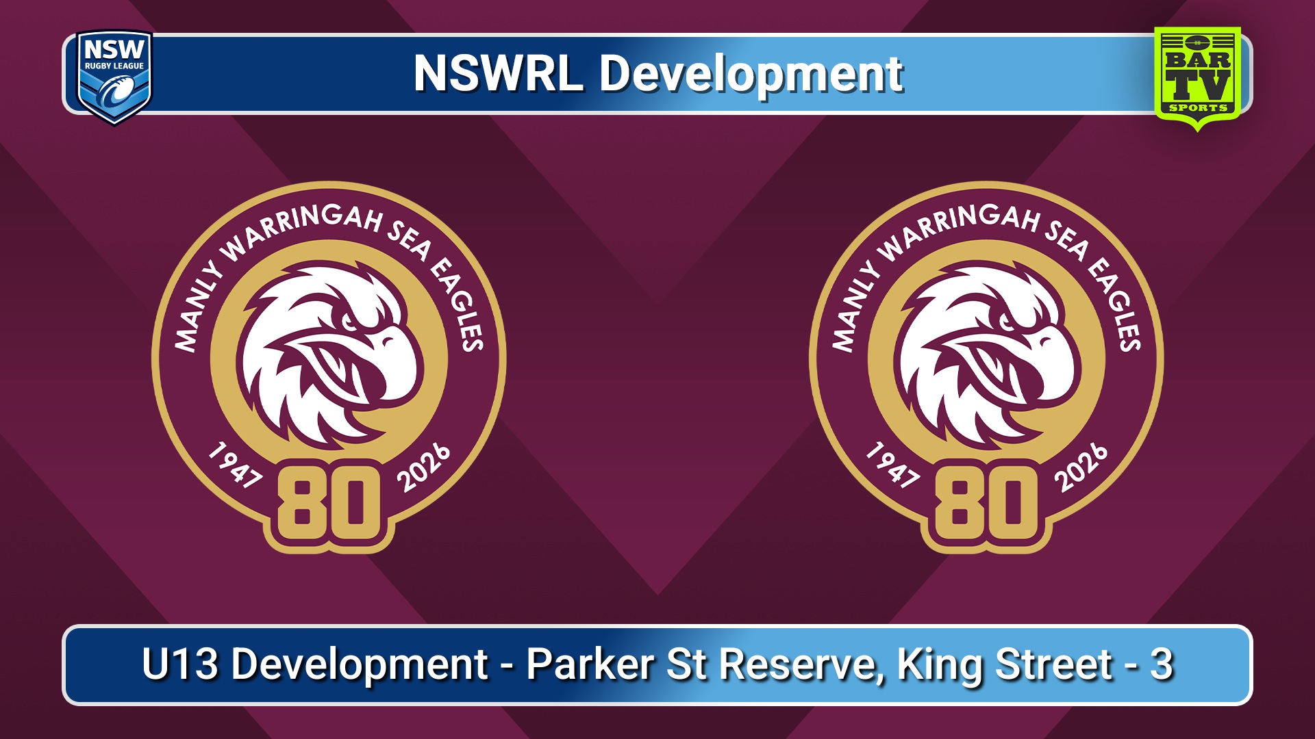 260716-video-NSWRL Development Game 23 - U13 Development - Manly Warringah Sea Eagles v Manly Warringah Sea Eagles Slate Image