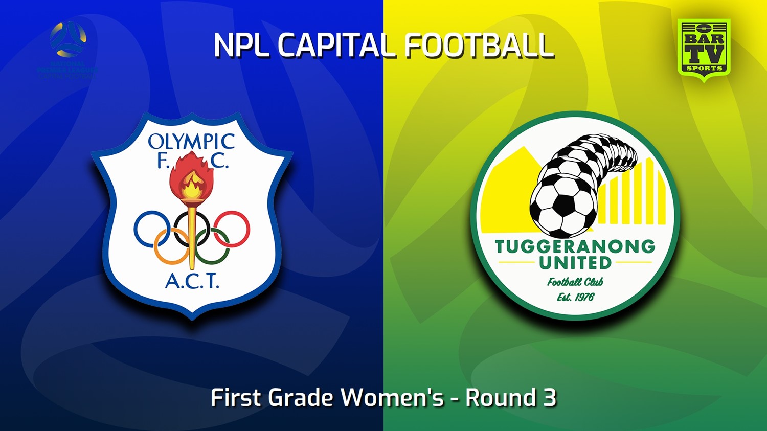 230423-Capital Womens Round 3 - Canberra Olympic FC (women) v Tuggeranong United FC (women) Minigame Slate Image