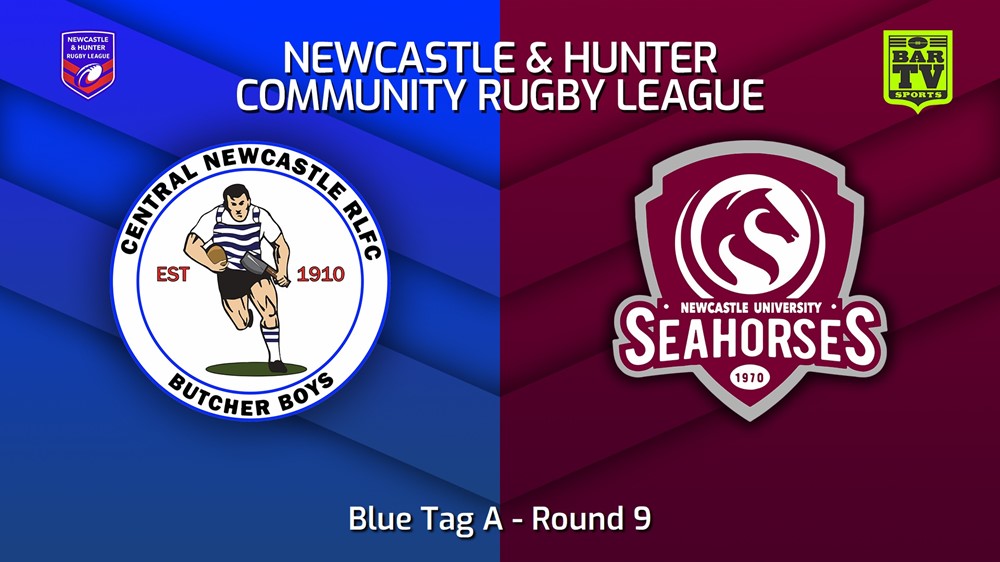 230526-NHRL Round 9 - Blue Tag A - Central Newcastle Butcher Boys v Newcastle University Slate Image