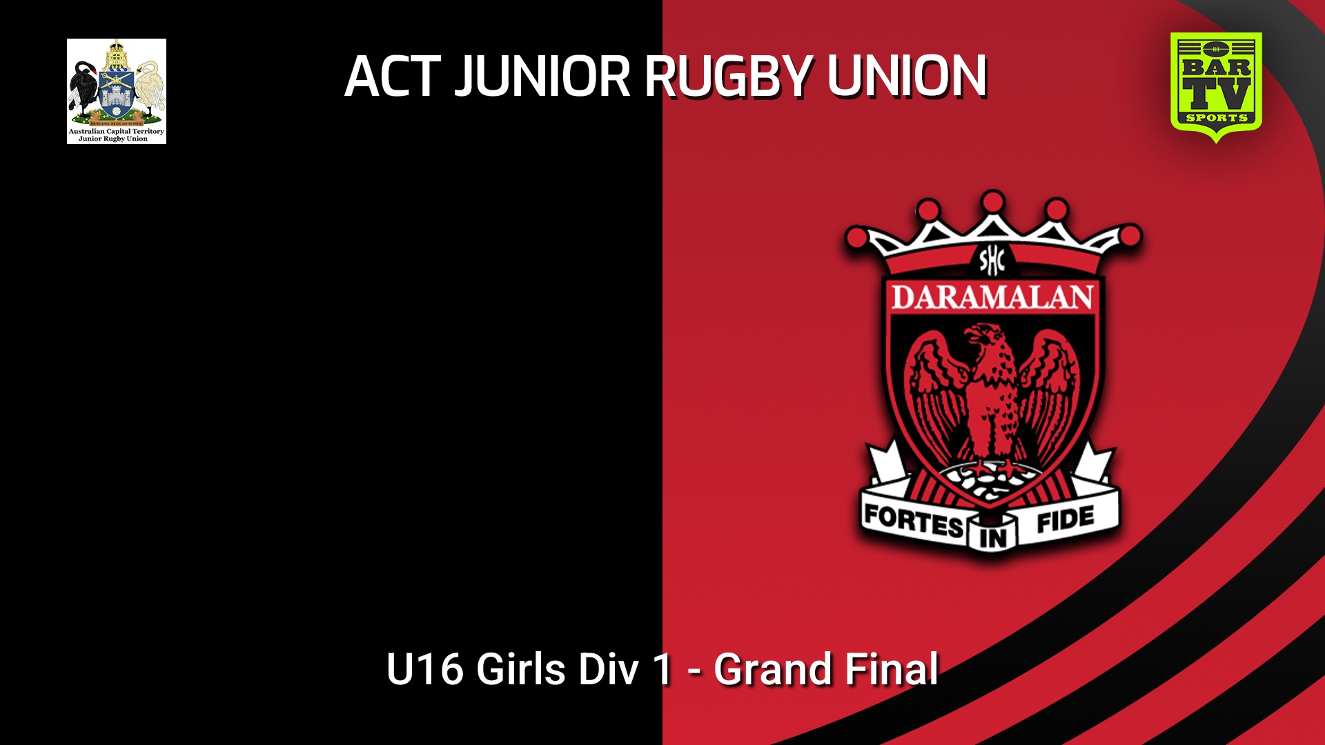 260905-video-ACT Junior Rugby Union Grand Final - U16 Girls Div 1 - Kinross Wolarioi School v Daramalan College Slate Image