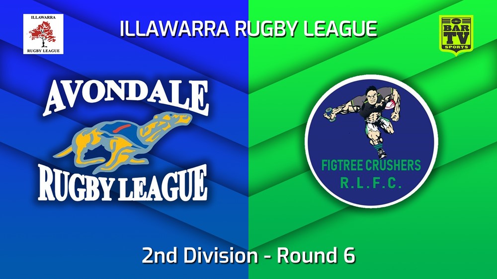 220605-Illawarra Round 6 - 2nd Division - Avondale Greyhounds v Figtree Crushers Slate Image