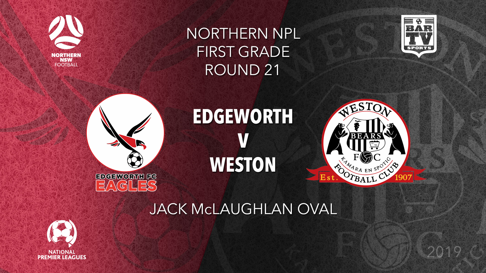 NPL - NNSW Round 21 - Edgeworth Eagles FC v Weston Workers FC Slate Image