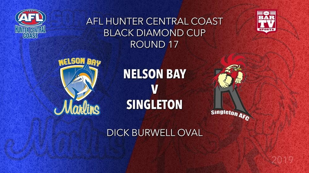 AFL HCC Round 17 - Cup - Nelson Bay v Singleton Roosters Slate Image