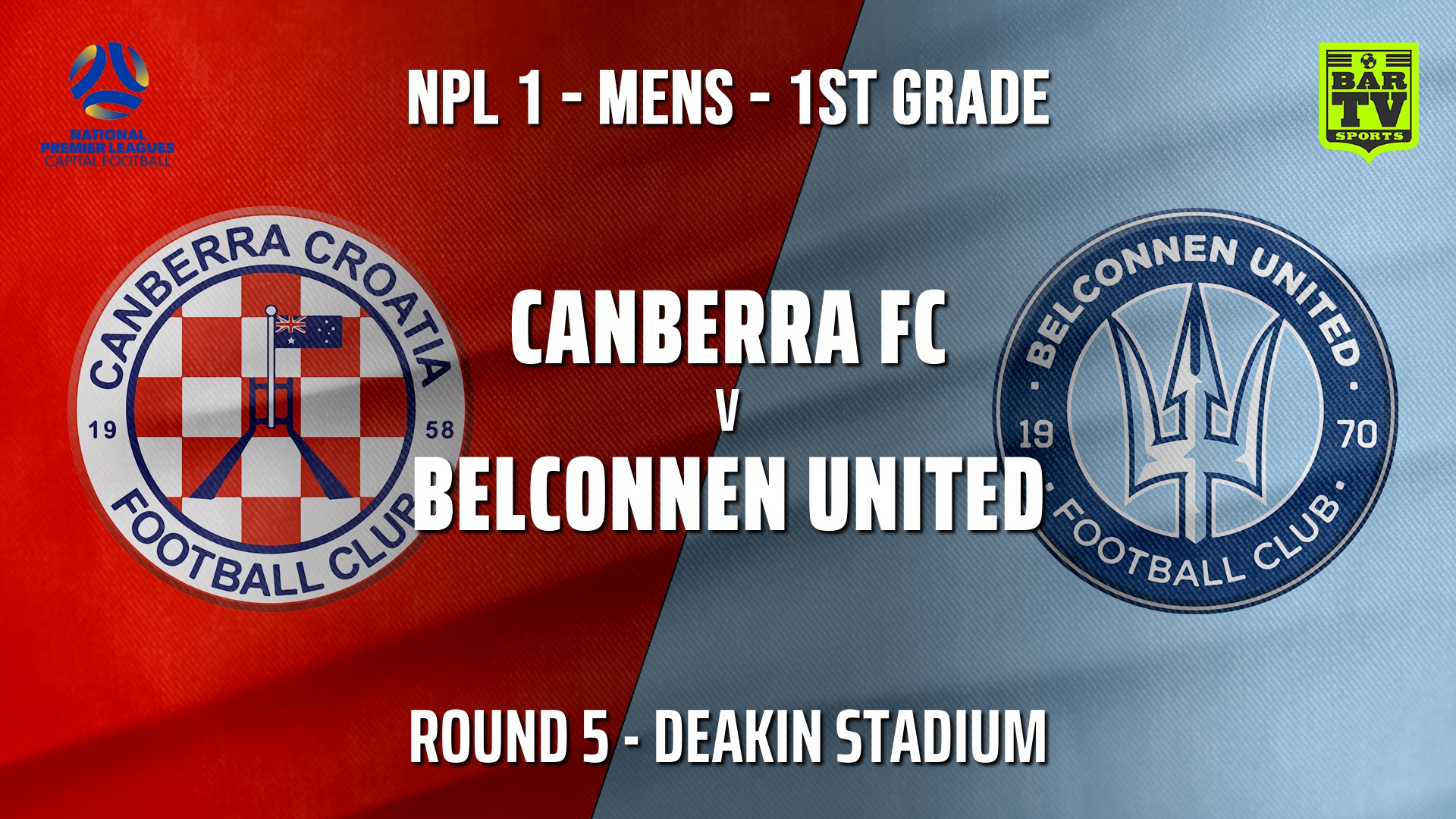 210509-NPL - CAPITAL Round 5 - Canberra FC v Belconnen United Slate Image