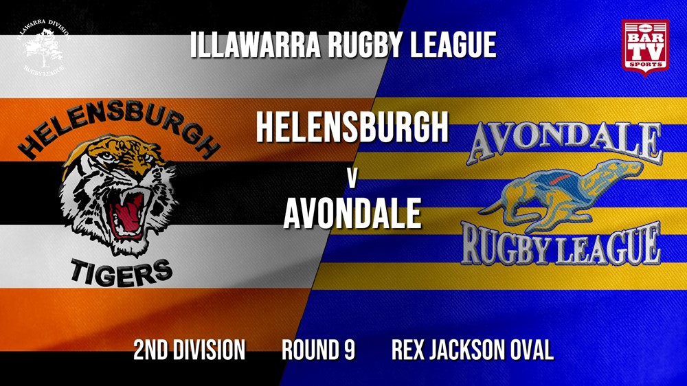 IRL Round 9 - 2nd Division - Helensburgh Tigers v Avondale RLFC Minigame Slate Image