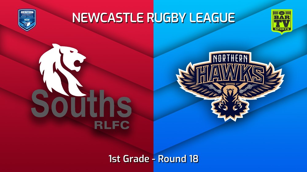 230806-Newcastle RL Round 18 - 1st Grade - South Newcastle Lions v Northern Hawks Slate Image