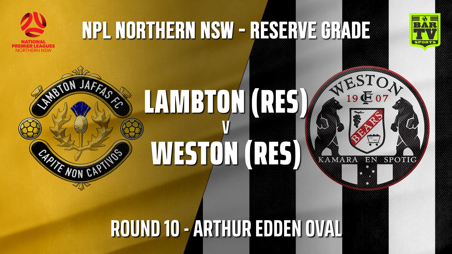 210605-NPL NNSW RES Round 10 - Lambton Jaffas FC v Weston Workers FC Slate Image