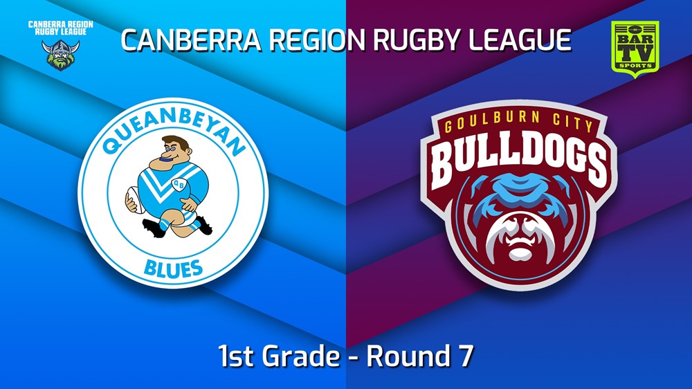 220528-Canberra Round 7 - 1st Grade - Queanbeyan Blues v Goulburn City Bulldogs Slate Image