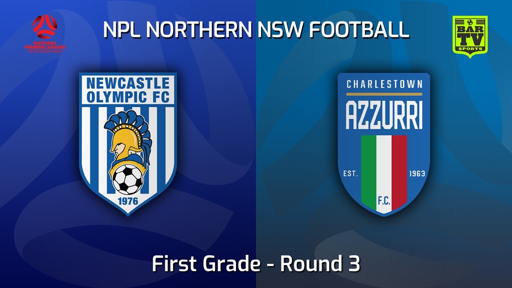 220319-NNSW NPL Round 3 - Newcastle Olympic v Charlestown Azzurri FC Slate Image