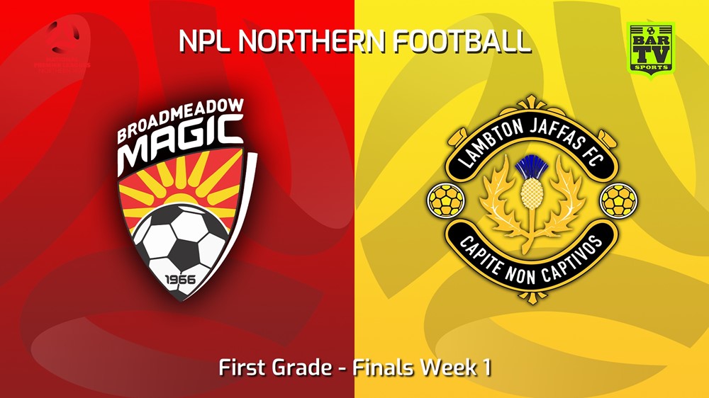 220911-NNSW NPLM Finals Week 1 - Broadmeadow Magic v Lambton Jaffas FC Slate Image