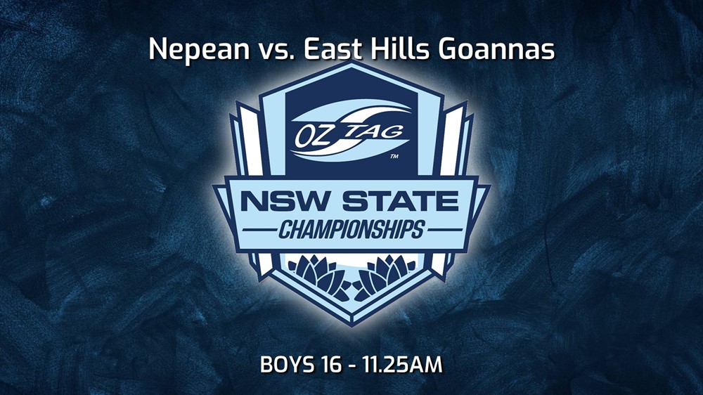250223-video-NSW State Championships - Juniors Semi-Final - BOYS 16 - Nepean v East Hills Goannas Slate Image