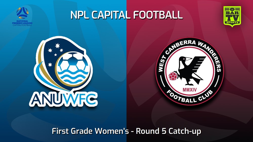 230601-Capital Womens Round 5 Catch-up - ANU WFC (women) v West Canberra Wanderers FC (women) Slate Image