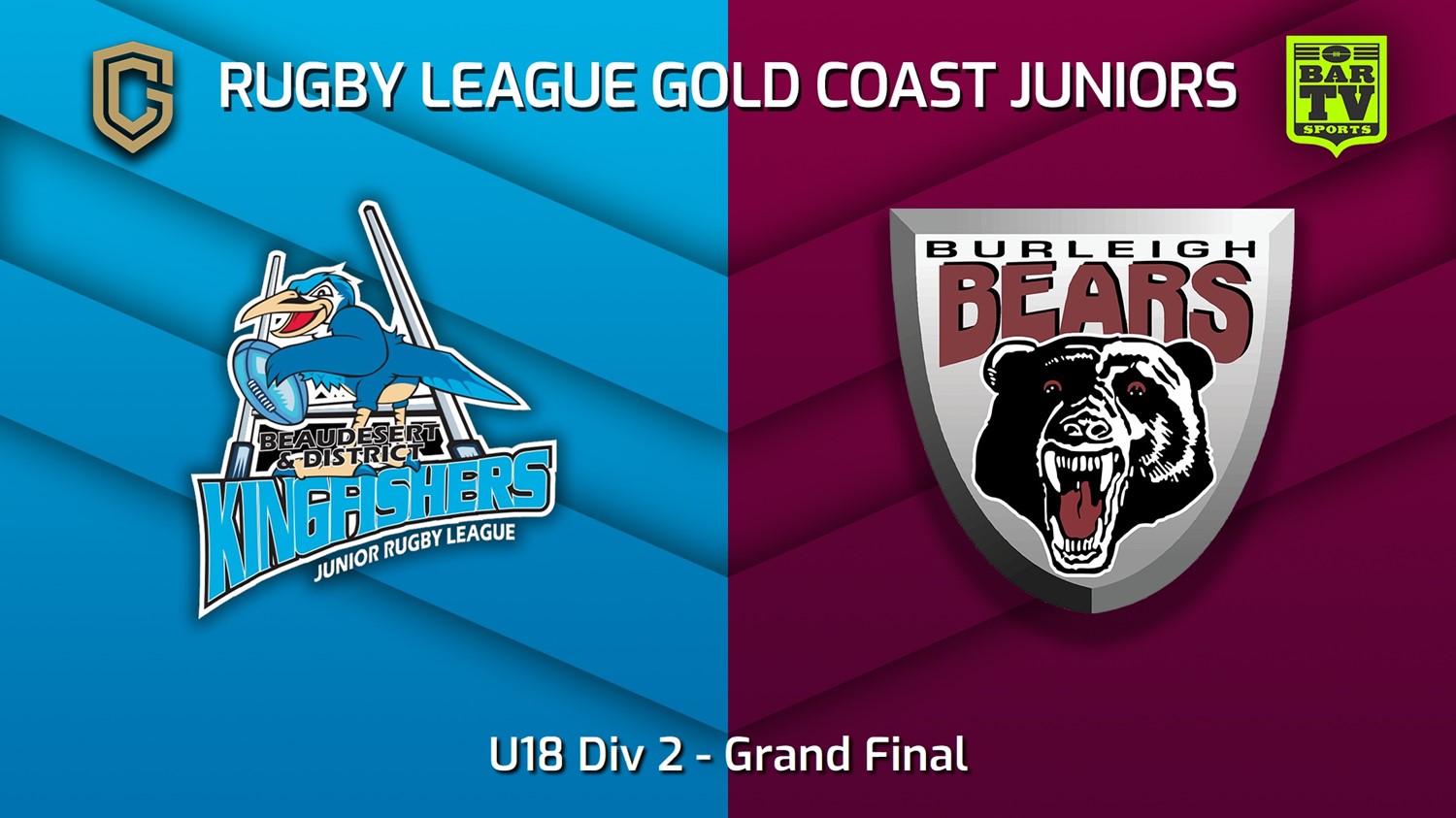 230909-Rugby League Gold Coast Juniors Grand Final - U18 Div 2 - Beaudesert Kingfishers v Burleigh Bears Slate Image