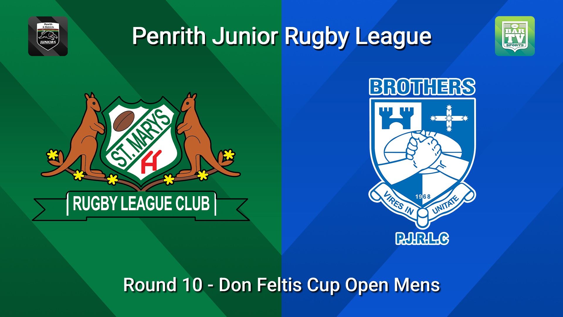 260628-video-Penrith & District Junior Rugby League Round 10 - Don Feltis Cup Open Mens - St Marys v Brothers Slate Image