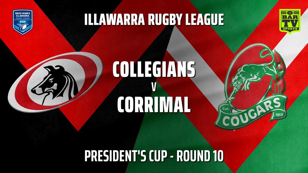 MINI GAME: Illawarra Round 10 - President's Cup - Collegians v Corrimal Cougars Slate Image