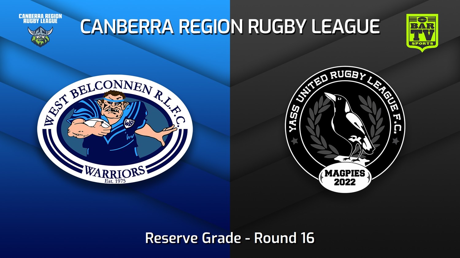 220813-Canberra Round 16 - Reserve Grade - West Belconnen Warriors v Yass Magpies Slate Image