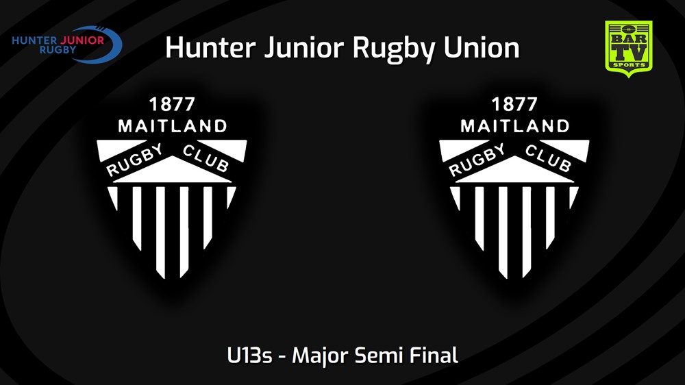 230819-Hunter Junior Rugby Union Major Semi Final - U13s - Maitland v Maitland Black Minigame Slate Image