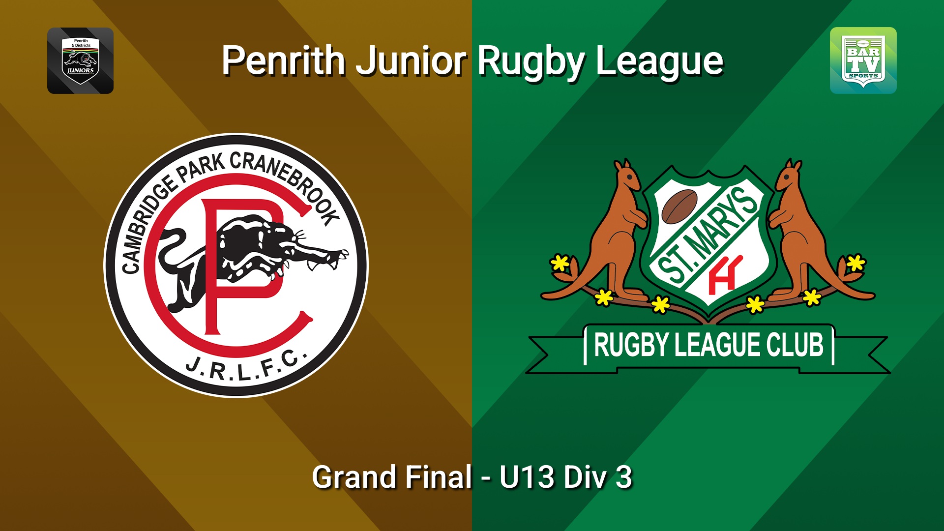 260905-video-Penrith & District Junior Rugby League Grand Final - U13 Div 3 - Cambridge Park v St Marys Slate Image
