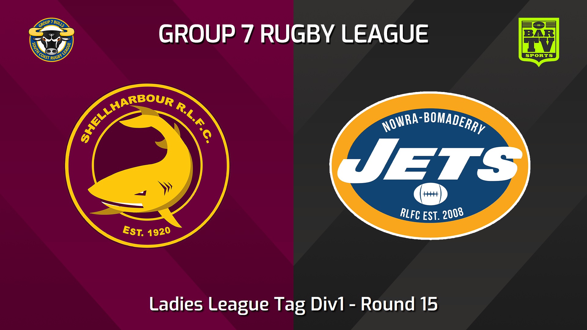 240727-video-South Coast Round 15 - Ladies League Tag Div1 - Shellharbour Sharks v Nowra-Bomaderry Jets Slate Image