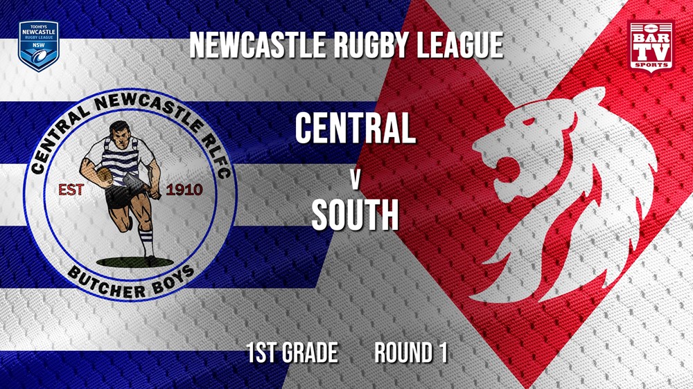 Newcastle Rugby League Round 1  - 1st Grade - Central Newcastle v South Newcastle Slate Image
