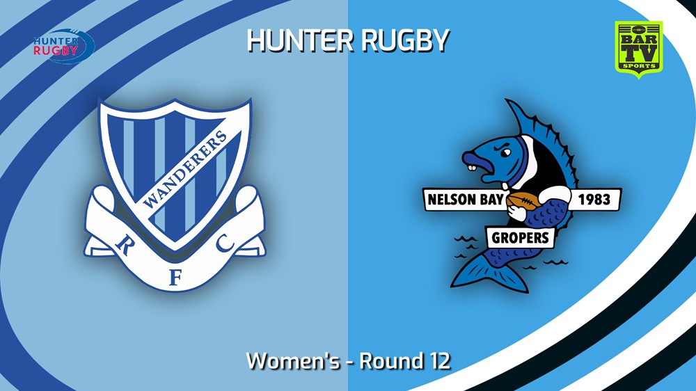 230708-Hunter Rugby Round 12 - Women's - Wanderers v Nelson Bay Gropers Slate Image