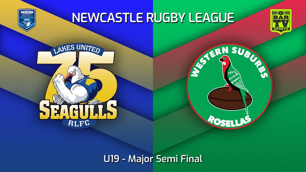 220827-Newcastle Major Semi Final - U19 - Lakes United v Western Suburbs Rosellas Slate Image