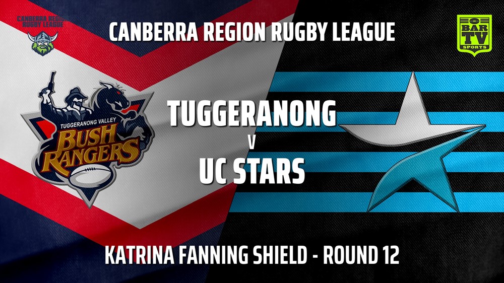 210717-Canberra Round 11 - Katrina Fanning Shield - Tuggeranong Bushrangers v UC Stars Minigame Slate Image