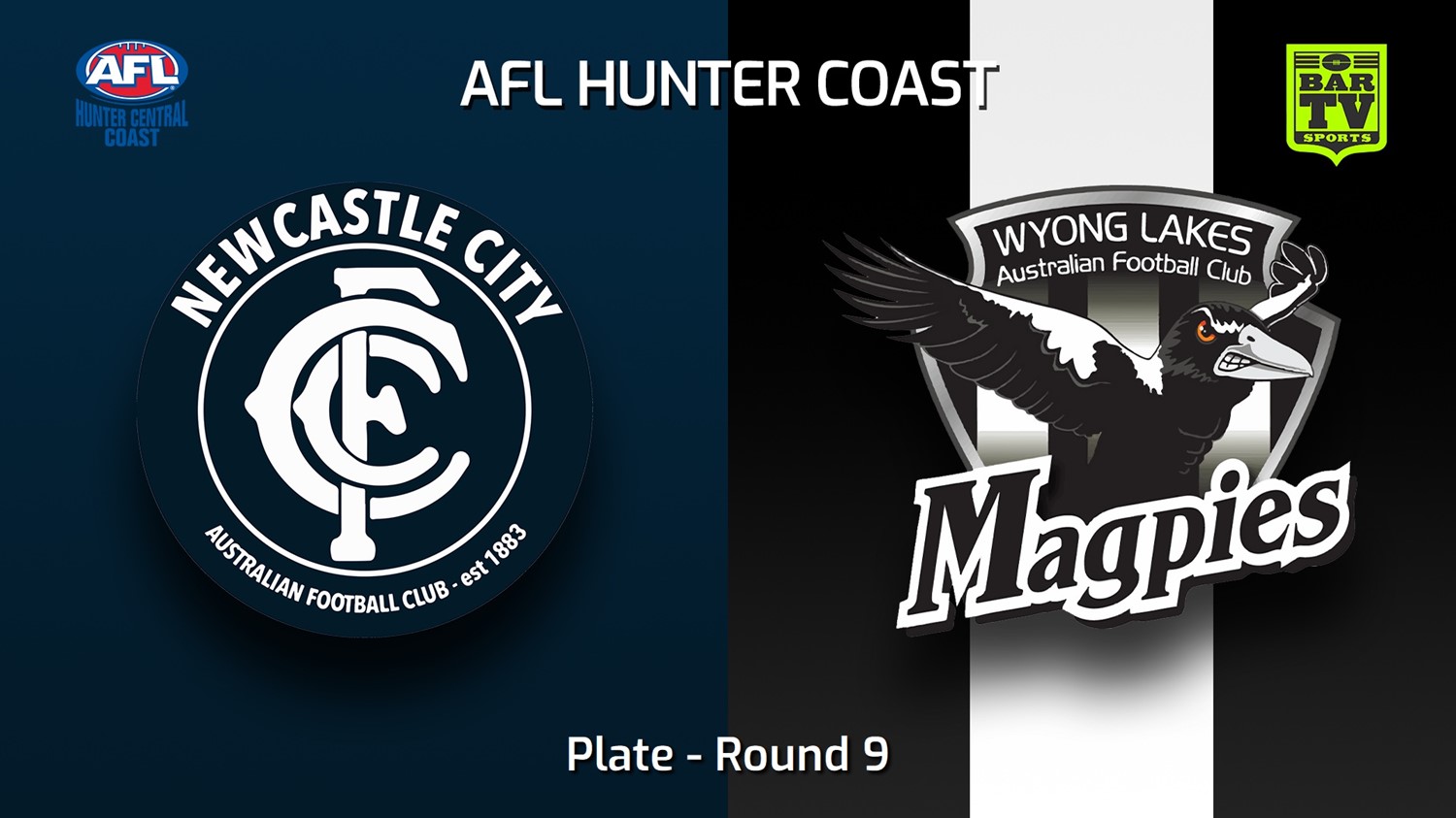 230603-AFL Hunter Central Coast Round 9 - Plate - Newcastle City  v Wyong Lakes Magpies Minigame Slate Image