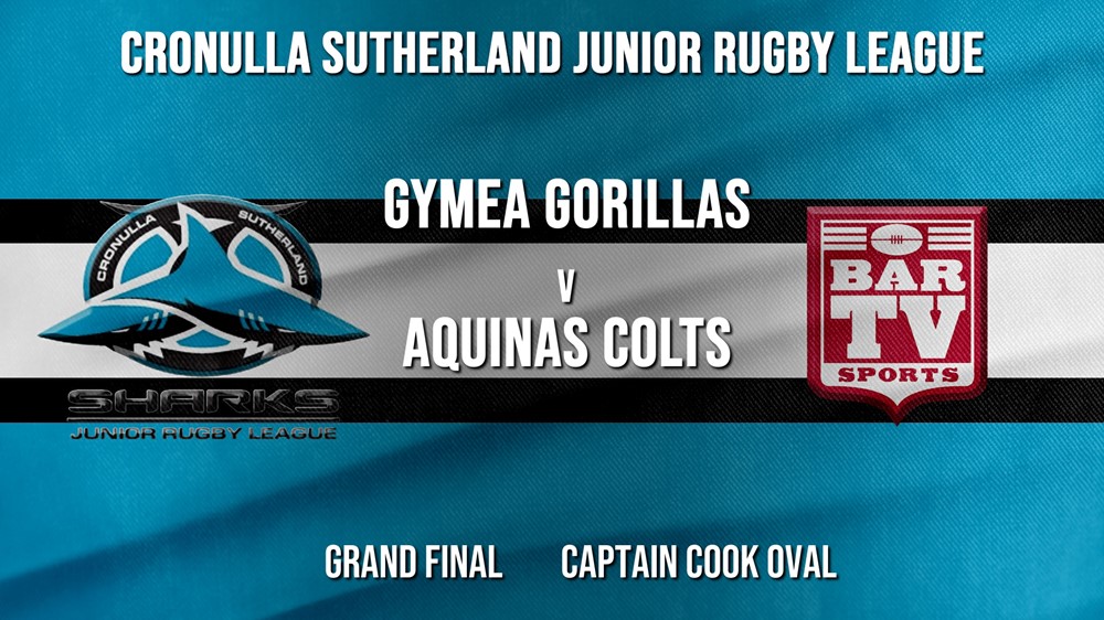 Cronulla JRL Grand Final - U/12s Gold - Gymea Gorillas v Aquinas Colts Slate Image