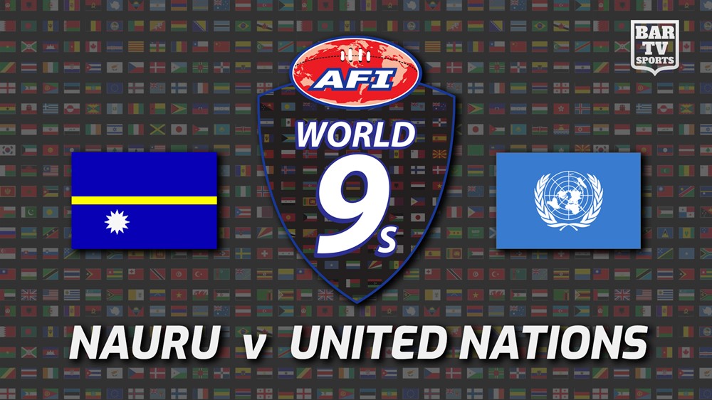 220219-Australian Football International Round 3 - World 9's - Nauru (women's) v United Nations (women's) Slate Image