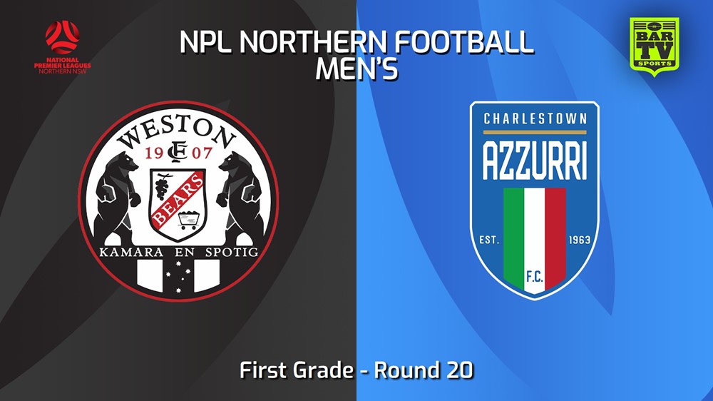 240807-video-NNSW NPLM Round 20 - Weston Workers FC v Charlestown Azzurri FC Slate Image
